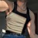 Men's Clothing Shoulder Strap Solid Color Fashion Sleeveless Bottoming Shirt Men's Sexy Tight Vest_viptrois.com
