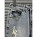 Men's Trendy Ripped Denim Shorts Thin Style Summer Casual Straight Leg Mid Length Five Point Riding Breeches_viptrois.com