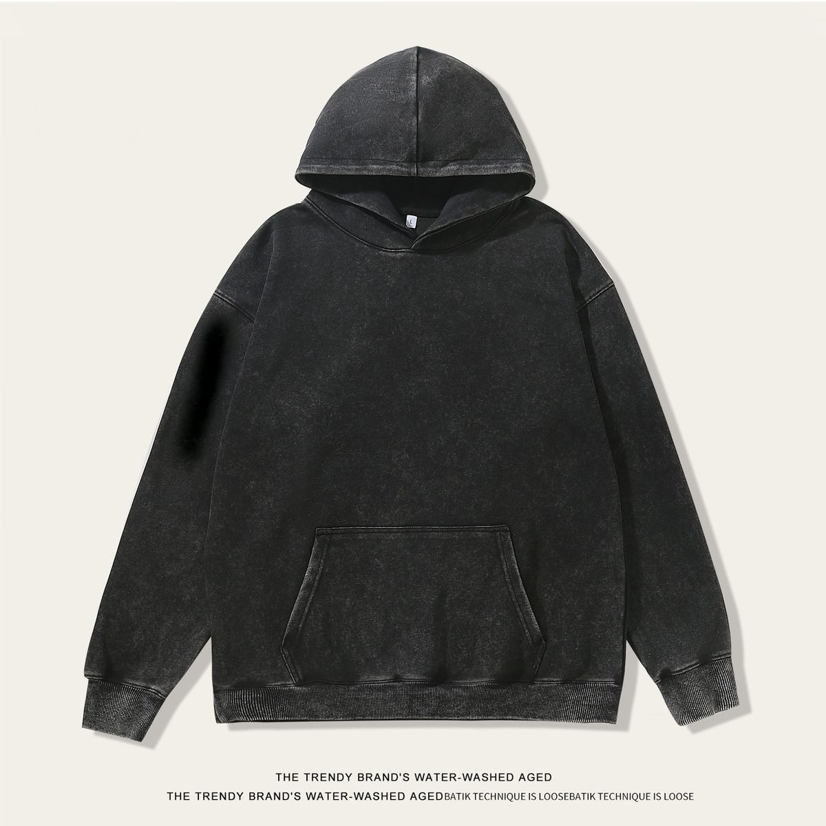 Pure Pure Cross-Border Washed Vintage 350g Chinese Cotton American Style Trendy Brand Sweatshirt Men Loose Hoodie Wholesale_viptrois.com