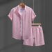 Men's Clothing Shirt Casual Short Sleeved Shirt Suit_viptrois.com