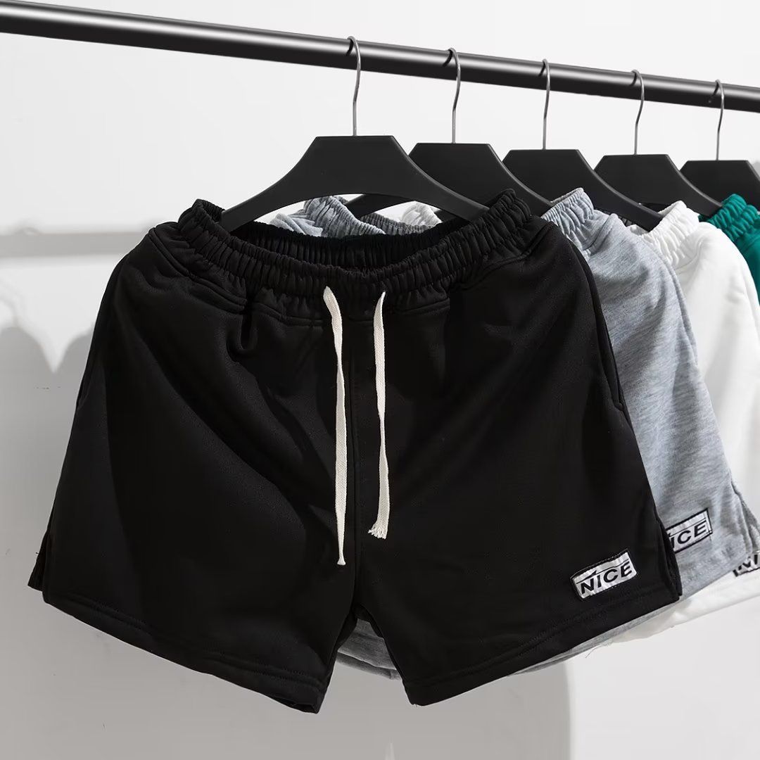 Men's Clothing Sports Shorts Running Fitness Knitted Pure Cotton Pants_viptrois.com