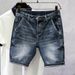 Men's Clothing Denim Shorts Color Men's High End New Style Five Point Pants Men's Summer Thin Youth Casual Shorts_viptrois.com