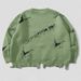 2026 Fashion Hip-Hop Knitwear Pullovers Youth/Men Polyester Round Collar Alphabetic Jacquard Broken Hole Do Old Frayed Edges Long Sleeve Sweater_viptrois.com
