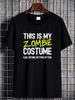 Zombie Costume Funny Easy Lazy Zombie Halloween Costume T-Shirt Casual T-Shirt For Women Casual Versatile Breathable Stylish Women Graphic Streetwear Women Top Graphic Tees Fashion Designer Clothes Slightly Print Round Neck Short Sleeve Summer Soft_viptrois.com