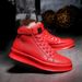 European Warm Series 2025 Sprig Me's Casual High-top Marti Korea Style British Fashio Tredy Leather Boots Versatile Studet Seakers_viptrois.com