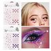 Halloween Edm Electronic Music Festival Face Stickers Eyebrow Stickers Diamond Resin Diamond Carnival Diamond Stickers Masquerade Face Decoration_viptrois.com