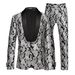 Men's Clothing New Men's Suit Two Piece Suit Korean Style Youth Trend Fashion Casual Jacquard Suit Men's Dress_viptrois.com