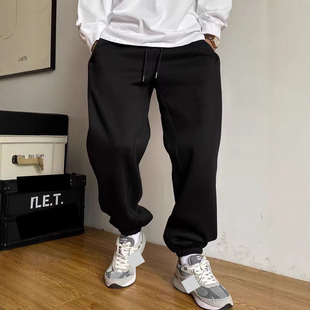 Men's Casual Jogger Pants With Drawstring Waist - High Elasticity Cotton Sweatpants For Everyday Wear (Dark Grey, S-2XL)_viptrois.com
