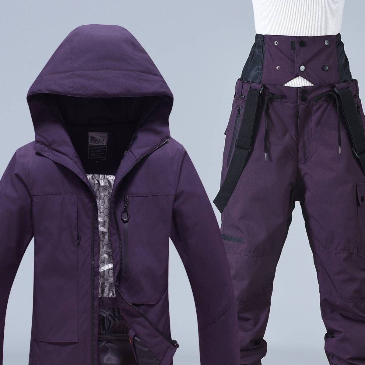 All-Season Ski Suit Set – Windproof & Waterproof Snow Gear (Thermal Cotton Lining, Breathable Polyester, Adjustable Straps For Men & Women)_viptrois.com