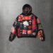 Men's Gothic Streetwear Hoodie With Dark Patchwork Print - Alternative Aesthetic Urban Outerwear_viptrois.com
