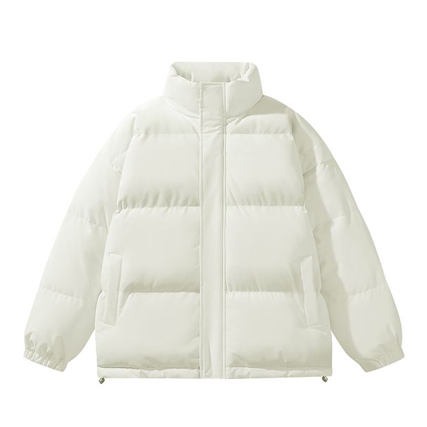 Parka De Invierno Para Hombre, Acolchada, Cortavientos, Holgada, Cuello Alto, Verde Café, Tallas Grandes 6XL-8XL_viptrois.com