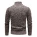 Pure Cross-Border Winter New Men's Fashion Trend High Neck Lined Thickened One-Piece Fleece Sweatshirt Knitted Sweater_viptrois.com