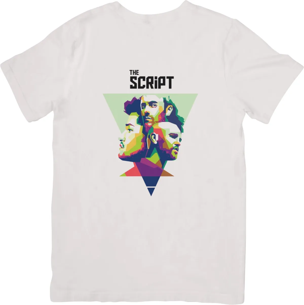 The Script Music Fit For Men & Women Quality Cotton T-Shirt Mens Womens Tees Top White._viptrois.com