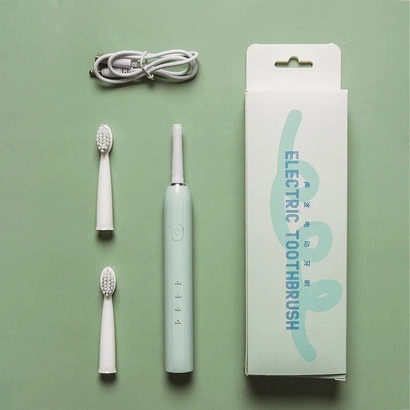 Travel Toothbrush Sonic Electric Brushes 3 Cleaning Modes USB Charging 100d Battery Life Soft Bristle Whitening Teeth_viptrois.com