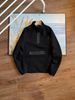 Loose Fit Sports Stand Collar Pullover Unisex Sweatshirt Half Zip Raglan Sleeve Taped Zipper Jacket Trendy FB7998_viptrois.com
