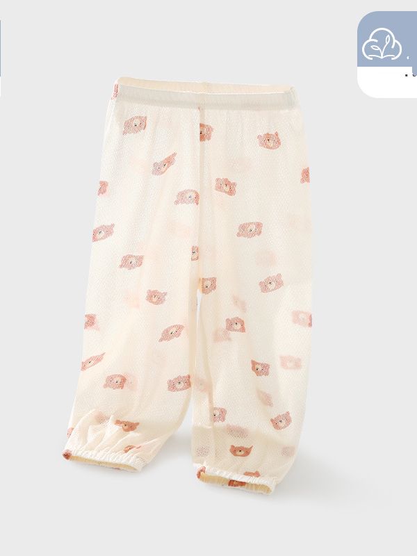 Toddler Girls Clothing Summer Thin Breathable Pants Boys And Girls Baby Lyocell Tencel Trousers Infant Baby Anti Mosquito Pants_viptrois.com