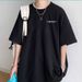 2025 Large-size T-shirt With Small Logo Letter Printing On The Chest, Men's Short-sleeved Shirt_viptrois.com