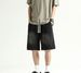 2025 Summer New Fashionable Brand Straight-Cut Pants, Versatile Loose-Fitting Casual Five-Inch Jeans_viptrois.com