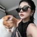 New G1M Internet Celebrity Style Cat Eye UV Protection Sunglasses For Women Fashionable Personality Men Trendy Glasses_viptrois.com