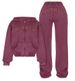 Men's Clothing Fashionable High-Waist Flare Pants & Tube Top Set With 3D Print – Retro Elegance In Black, Green, Pink, Wine Red (XS-XXL)_viptrois.com