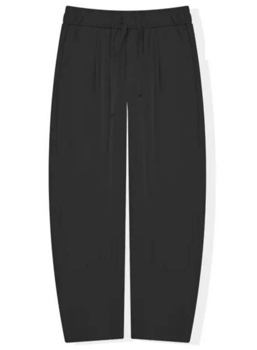 Men's Clothing Men's Casual Pants, Loose Fit, Summer Casual Long Pants, Flowy Elastic Waist, Flat Leg Banana Pants, Trendy_viptrois.com