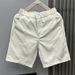 Men's Clothing Summer Stylish White Shorts For Men Trendy Thin Beach Pants_viptrois.com