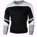 Men's Clothing new spring and autumn men's jacket sweatshirt fashion 3 color stitching men's casual Korean version pullover sweatshirt_viptrois.com