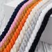 Shoelaces Gold 8mm Hand Woven Accessories Diy Three Strand Cotton Rope Color Bold Pure Cotton Twist Decoration_viptrois.com