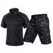 Men's Frog Style Tactical Shorts Suit Quick Drying Summer Training Uniform T-Shirt Short Sleeved Outdoor Sport Wear_viptrois.com
