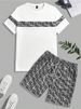 Men's Clothing Summer T Shirt Short Sleeve Shorts Suit Waffle Sports Leisure_viptrois.com