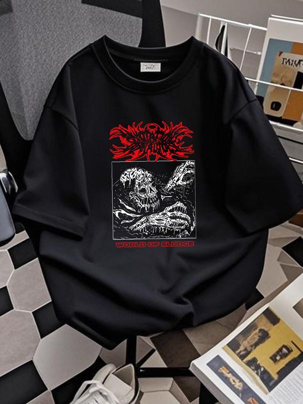 NWT Annotations Of An Autopsy World Of Sludge UK Deathcore T-Shirt Size S-3XL Slightly Breathable Fashion Versatile Stretched Summer_viptrois.com