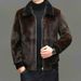 Men's Premium Faux Fur Coat Winter Thick Warm Jacket Fashionable Mink-Like Collar Stylish Outerwear For Daily & Commuting_viptrois.com