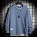 Men's Clothing Sweatshirts For Boys Autumn And Winter New Style Ins Trendy Hoodless Round Neck Pullover Long Sleeved T Shirt Two Piece Loose Top_viptrois.com