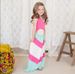 Foreign Trade Parent Child Dress Knitted Parent Child Dress Spliced Parent Child Dress_viptrois.com