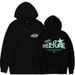 DOWN TO LUCK Pullover Winter High Street Round Neck Fleece Girl Sweatshirt Hoodie_viptrois.com