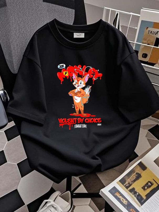 JON MOXLEY BCC VIOLENT BY CHOICE AEW Official T Shirt Breathable Homme Stylish Slightly Soft Comfortable Versatile Stretched Top For Everyday Wear_viptrois.com