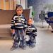 Mother & Kids Boys Sweater 2025 Autumn And Winter New Base Shirt Korean Loose Round Neck Black And White Striped Lazy Style Sweater_viptrois.com