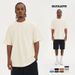 2025 New 280G Pure Cotton Short Sleeved T-Shirt Loose Fashion Brand Solid Color FOG Men's Clothing Base Shirt_viptrois.com
