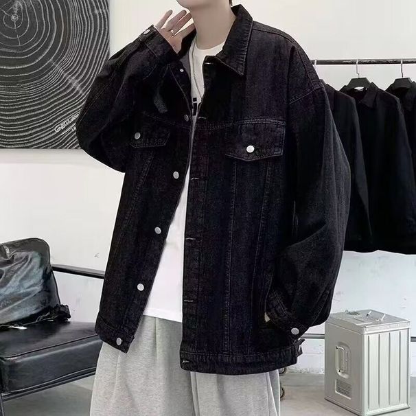 2024 Autumn/winter Fashion Brand Jacquard Embroidery Craft Lapel Jacket For Men Loose Casual Couple Cargo Coat For Men_viptrois.com