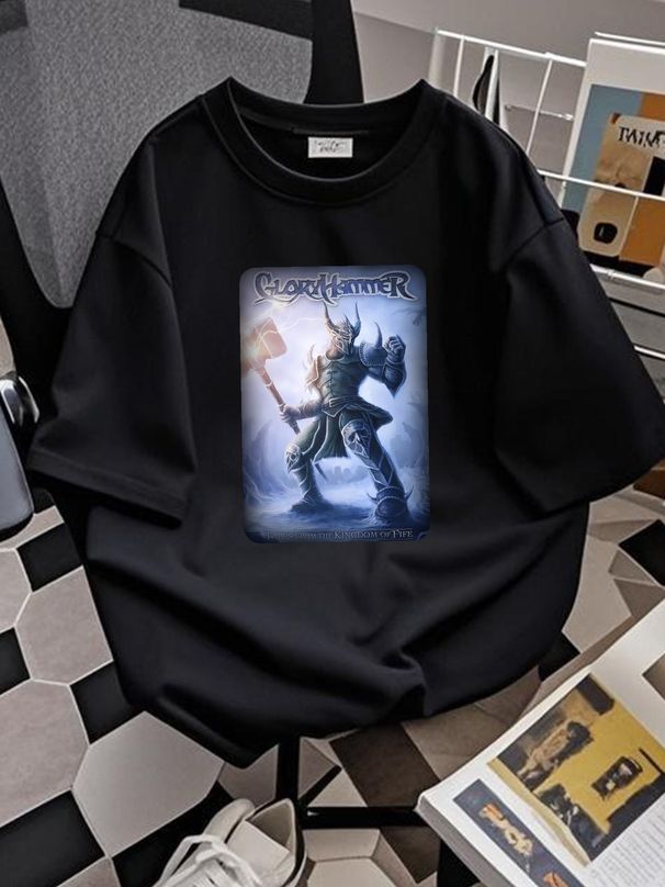 Gloryhammer Tales From The Kingdom Of Fife Album New Black T-Shirt Breathable Streetwear Homme Soft Stretched Unisex Fashion Stylish_viptrois.com