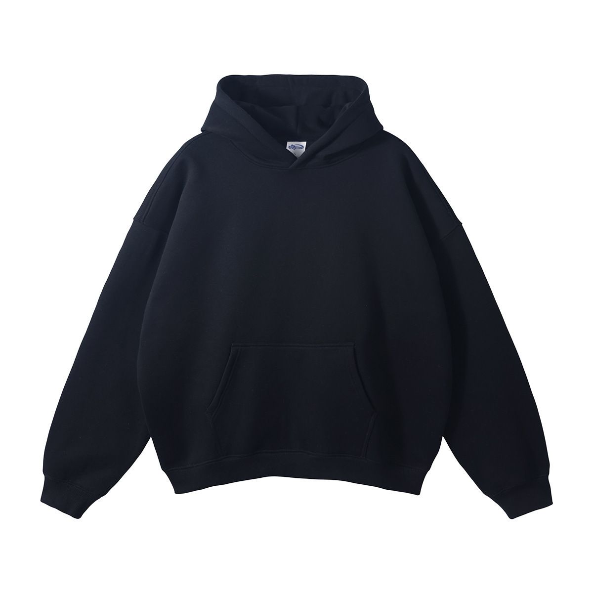 Unisex Oversized Fleece Hoodie - Drop Shoulder Streetwear Sweatshirt With Kangaroo Pocket_viptrois.com