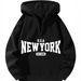 Men's Clothing Y2K Fashion Zipper Sweatshirt Long Sleeve Hooded Sweatshirt Men's Wide Quarter Zipper Hoodies_viptrois.com