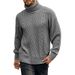 New Cross-Border Turtleneck Sweater Autumn Solid Color Long Sleeve Pullover Knitwear Top European And American_viptrois.com