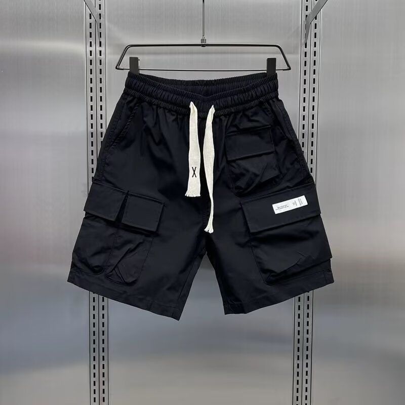 Men's Clothing Summer Cargo Shorts For Young Men Casual Multiple Pockets Youthful Five Point Pants Trendy Men's Style_viptrois.com