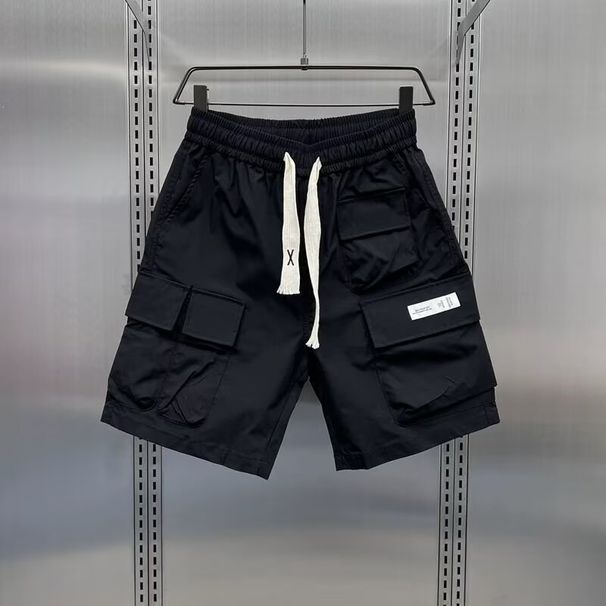 Men's Clothing Summer Cargo Shorts For Young Men Casual Multiple Pockets Youthful Five Point Pants Trendy Men's Style_viptrois.com