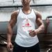 Men's Fitness Vest Summer Cotton Stretch Top American I-shaped Back Bodybuilding Training Clothes T-shirt Bottoming Shirt_viptrois.com