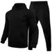 Unisex Fleece Hoodie & Jogger Set – Oversized Streetwear Loungewear (Dark Gray/Black/Royal Blue, S-3XL)_viptrois.com