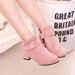2023 New Korean Style Autumn and Winter Fleece-lined Warm Girls' Boots Frosted Mid-barrel Heightened Casual Girls Martin Ankle Boots_viptrois.com