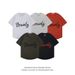 Fashionable, loose versatile, beautiful unisex T-shirt with round neck, pure cotton pullover, ruffled and handsome print_viptrois.com