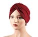 New thickened elastic headscarf hat ethnic style cross twist hat fashionable and versatile headscarf warm hat_viptrois.com